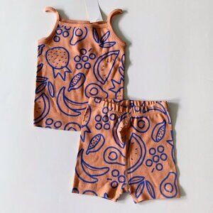 NWT Hanna Andersson Girl Summer Tank Pajama Set 6-7 years 120 cm